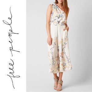 FREE PEOPLE One Shoulder Jumper Floral S